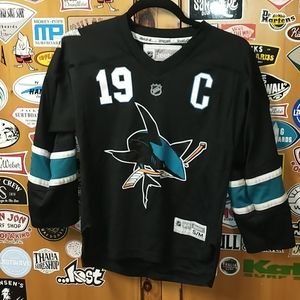Reebok San Jose Sharks #19 Jersey Youth Small